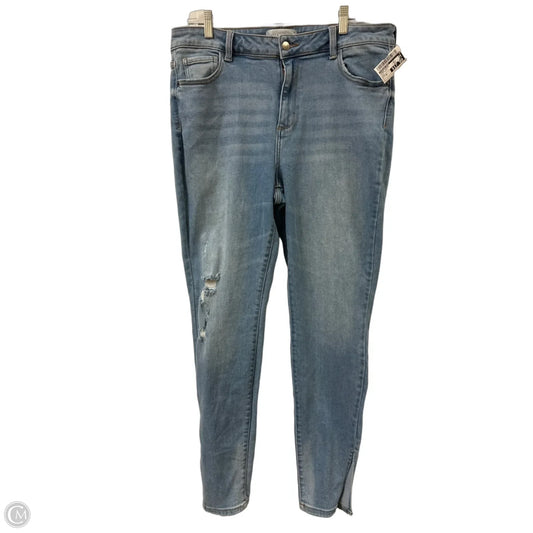 Jeans Skinny By Fashion Nova In Blue Denim, Size: 16