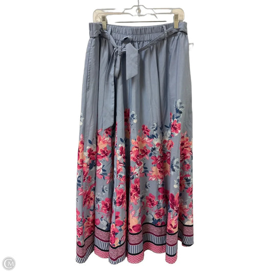 Skirt Maxi By Cato In Blue & Pink, Size: 12