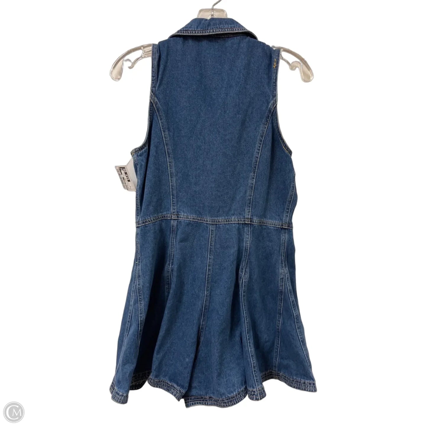 Romper By Mustard Seed In Blue Denim, Size: M