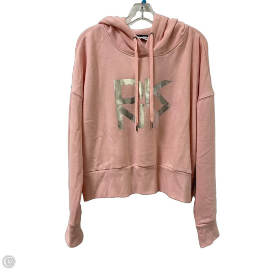 Athletic Sweatshirt Hoodie By Dkny In Pink, Size: Xl