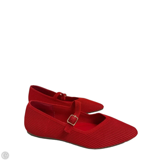Shoes Flats By Cushionaire In Red, Size: 9.5