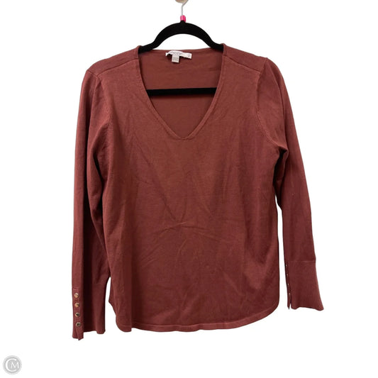 Sweater By Chicos In Brown, Size: M