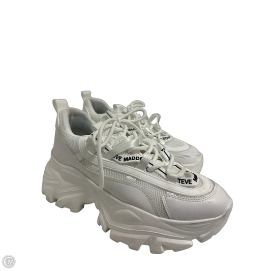 Shoes Athletic By Steve Madden In White, Size: 9