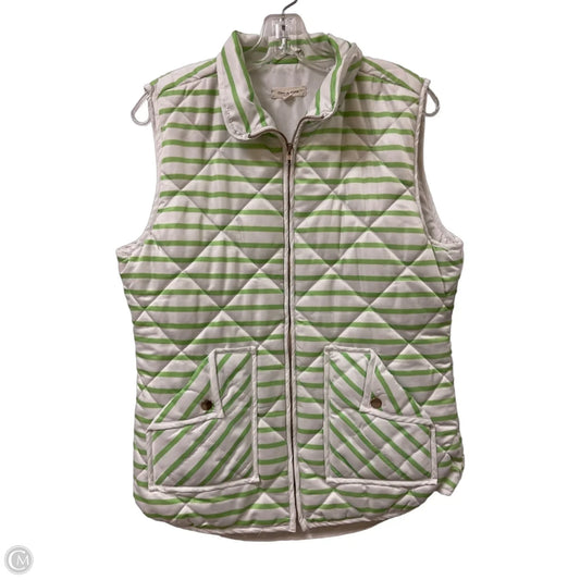 Vest Other By Tea N Rose In Green & White, Size: L