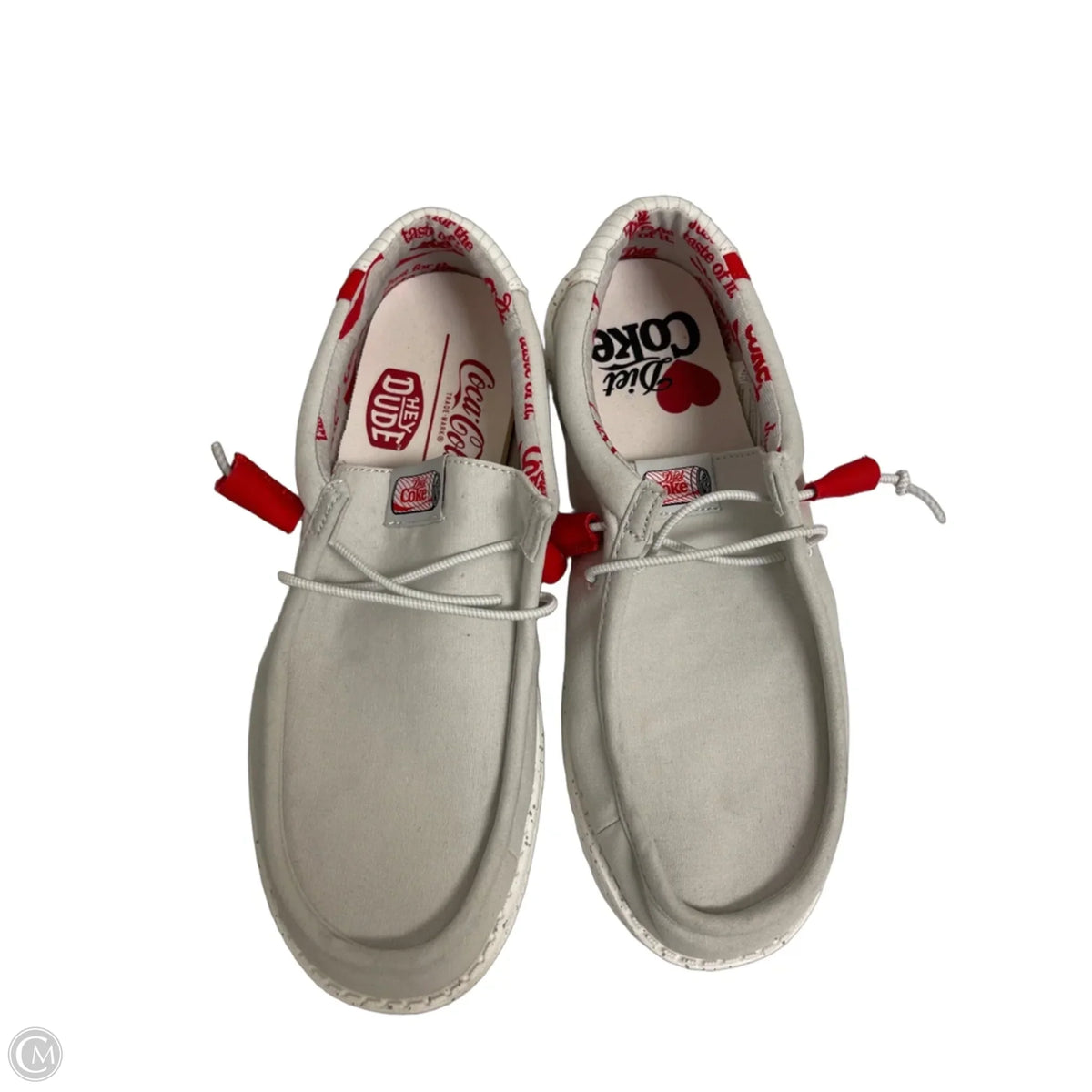 Shoes Flats By Hey Dude In White, Size: 8