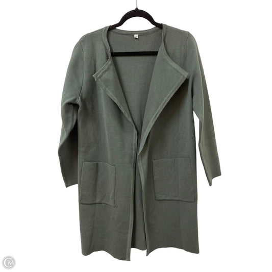 Sweater Cardigan By Clothes Mentor In Green, Size: S