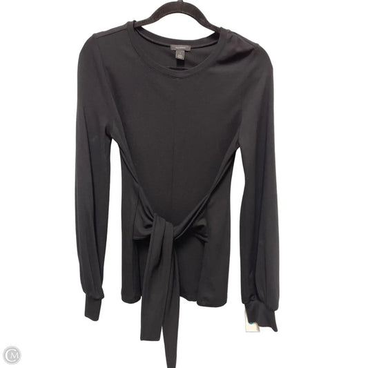 Top Long Sleeve By Halogen In Black, Size: S