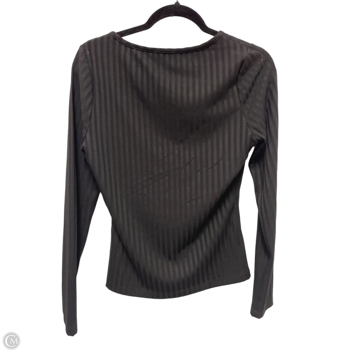 Top Long Sleeve By Evereve In Black, Size: M