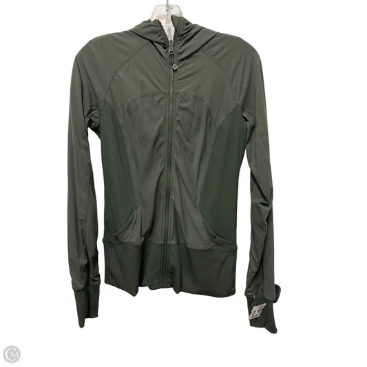Athletic Jacket By Lululemon In Green, Size: M