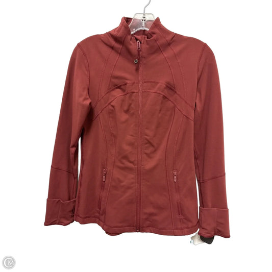 Athletic Jacket By Lululemon In Red, Size: M