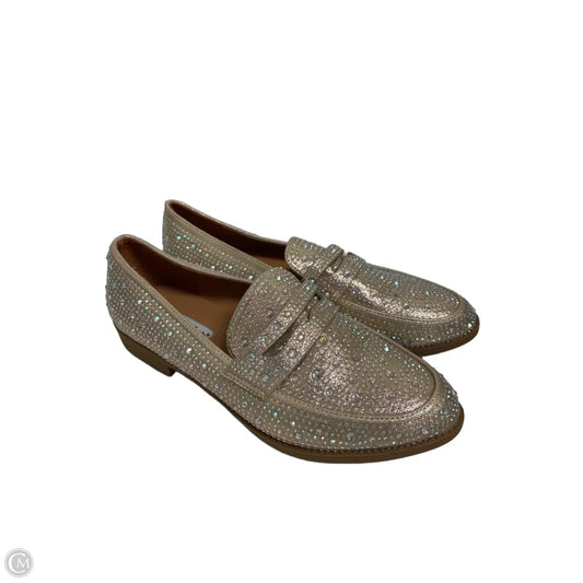 Shoes Flats By Clothes Mentor In Gold, Size: 8