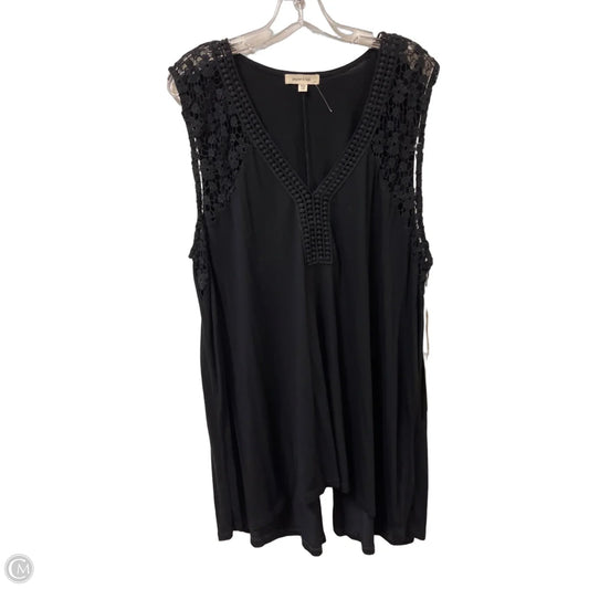 Tunic Sleeveless By Clothes Mentor In Black, Size: 1x
