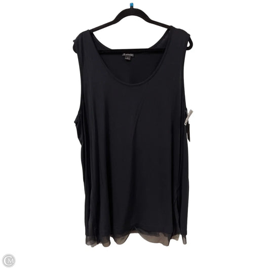 Tunic Sleeveless By New Directions In Black, Size: 1x