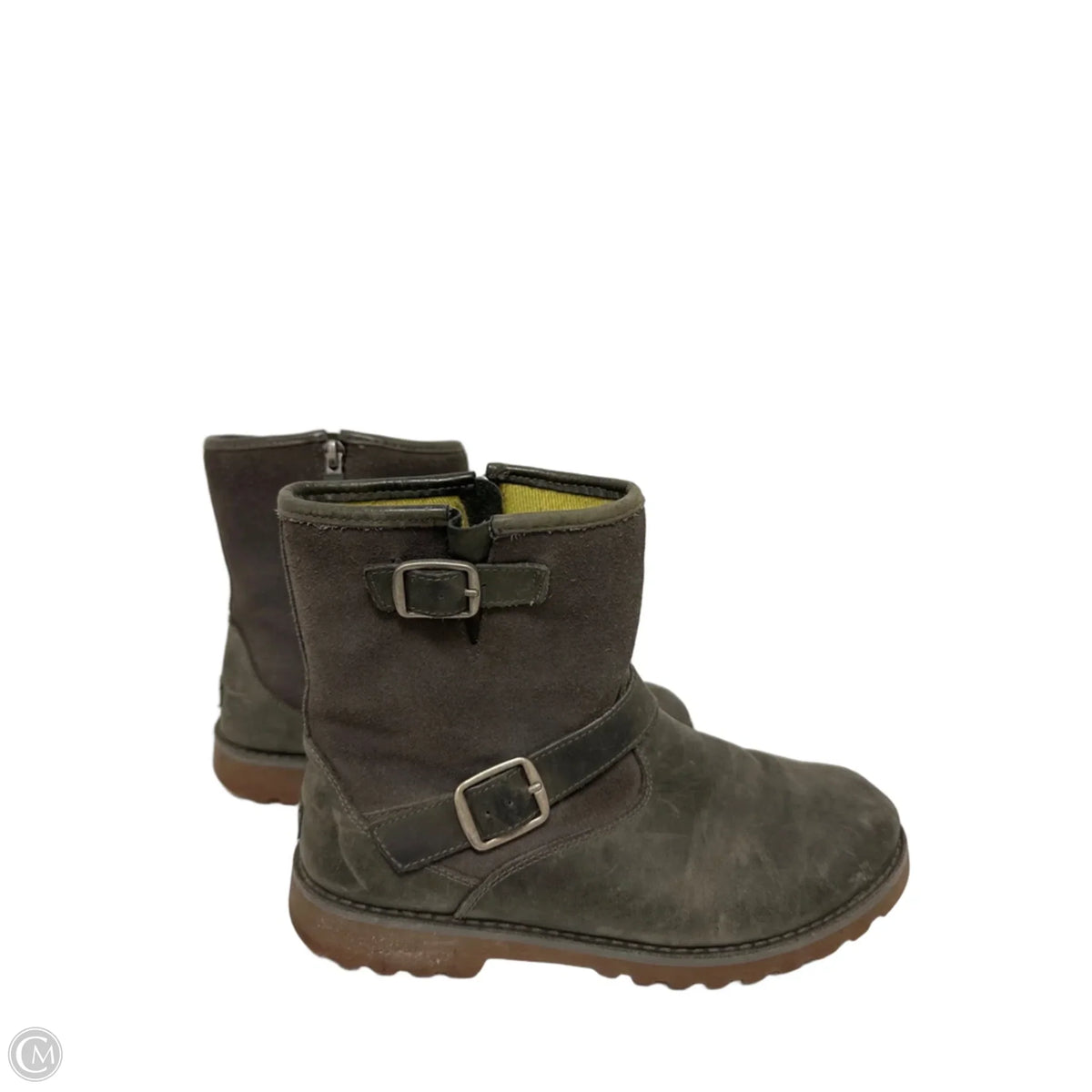 Boots Designer By Ugg In Grey, Size: 6