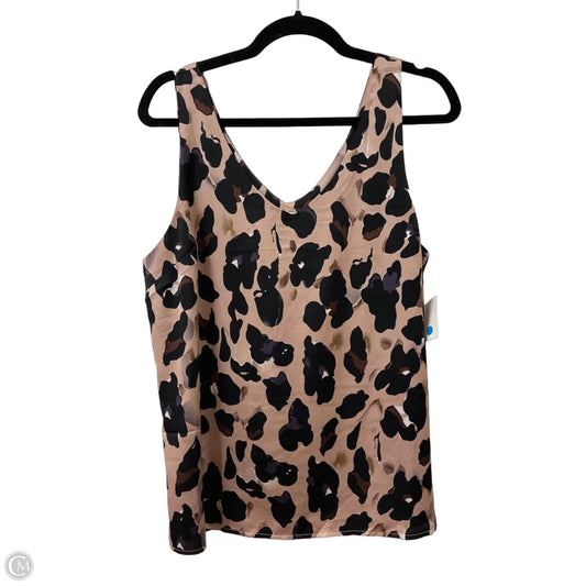 Top Sleeveless By Clothes Mentor In Animal Print, Size: L