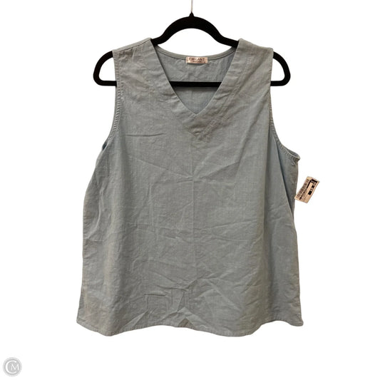 Top Sleeveless By Clothes Mentor In Blue Denim, Size: L