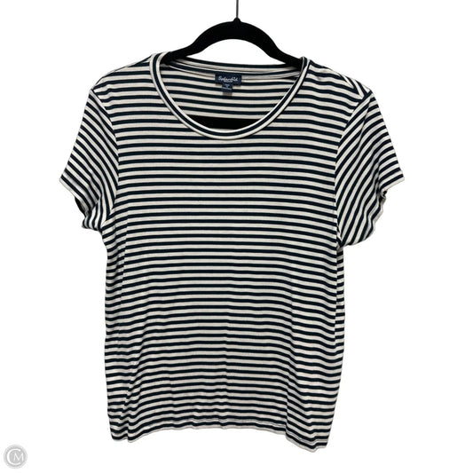 Top Short Sleeve By Splendid In Navy, Size: M