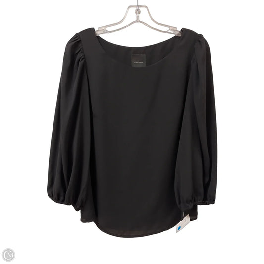 Top Long Sleeve By Alex Marie In Black, Size: L