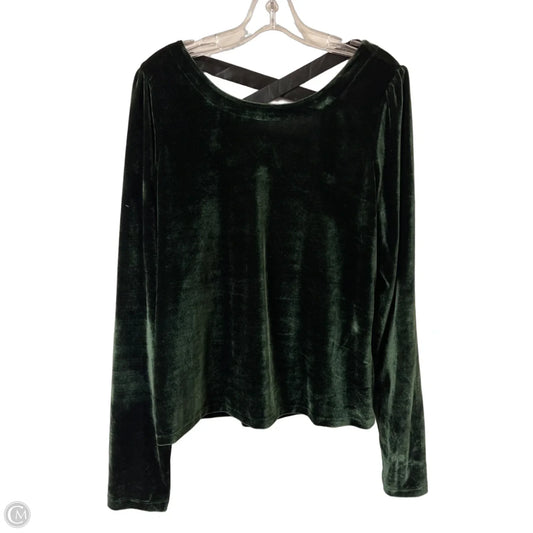 Top Long Sleeve By Anthropologie In Green, Size: Xl
