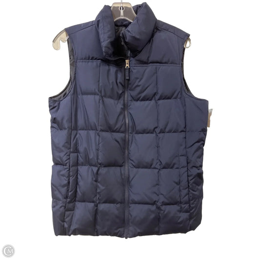 Vest Puffer & Quilted By Lands End In Navy, Size: M