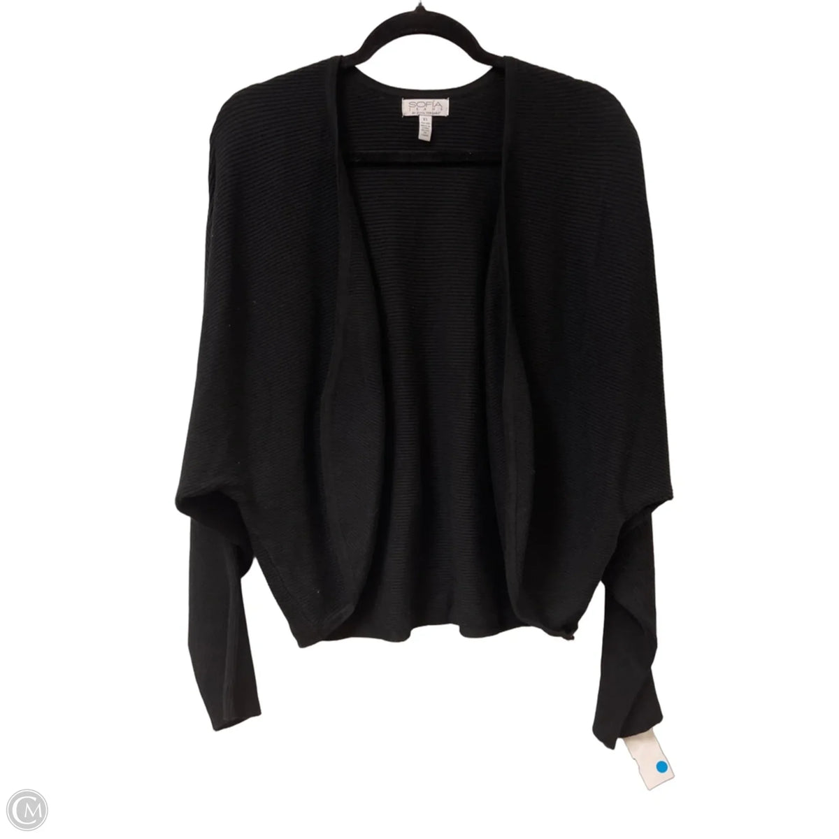 Sweater Cardigan By Sofia By Sofia Vergara In Black, Size: Xl