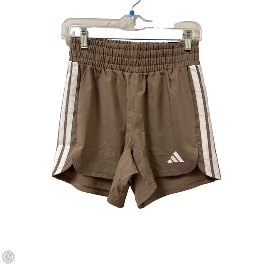 Athletic Shorts By Adidas In Brown, Size: S