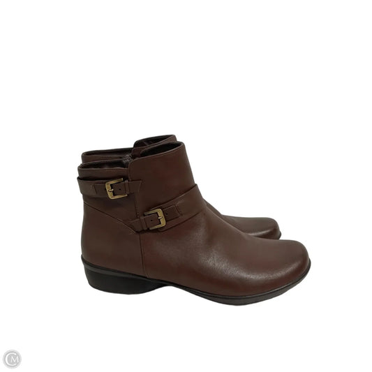 Boots Ankle Heels By Naturalizer In Brown, Size: 10