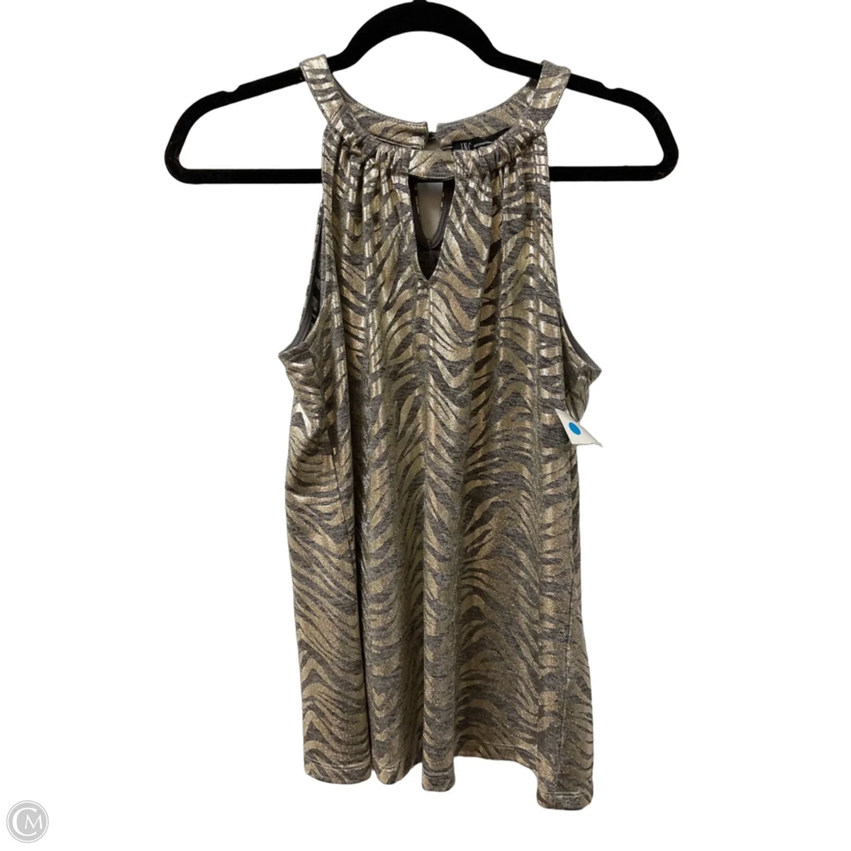 Top Sleeveless By Inc In Gold, Size: M