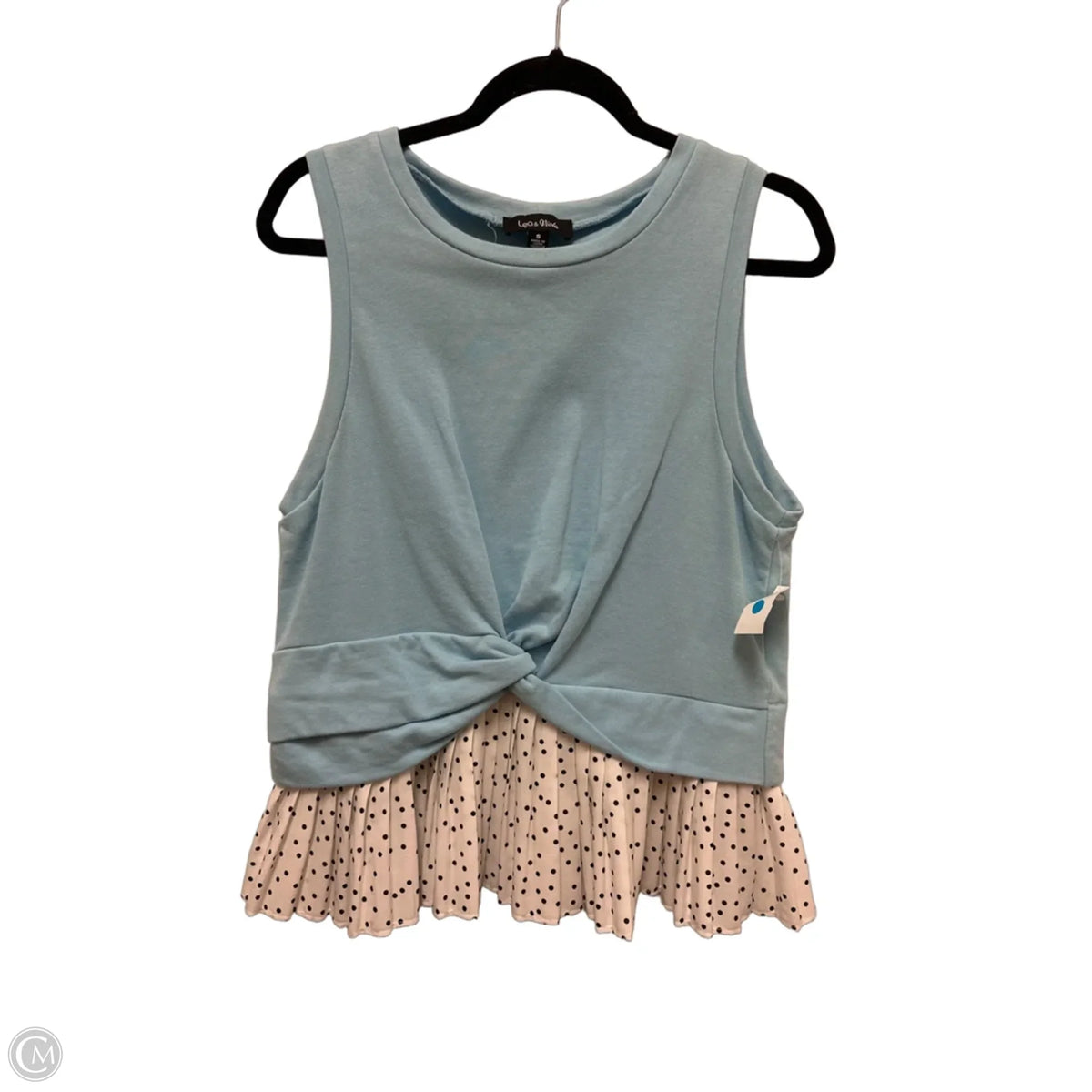 Top Sleeveless By Lea & Viola In Blue, Size: S