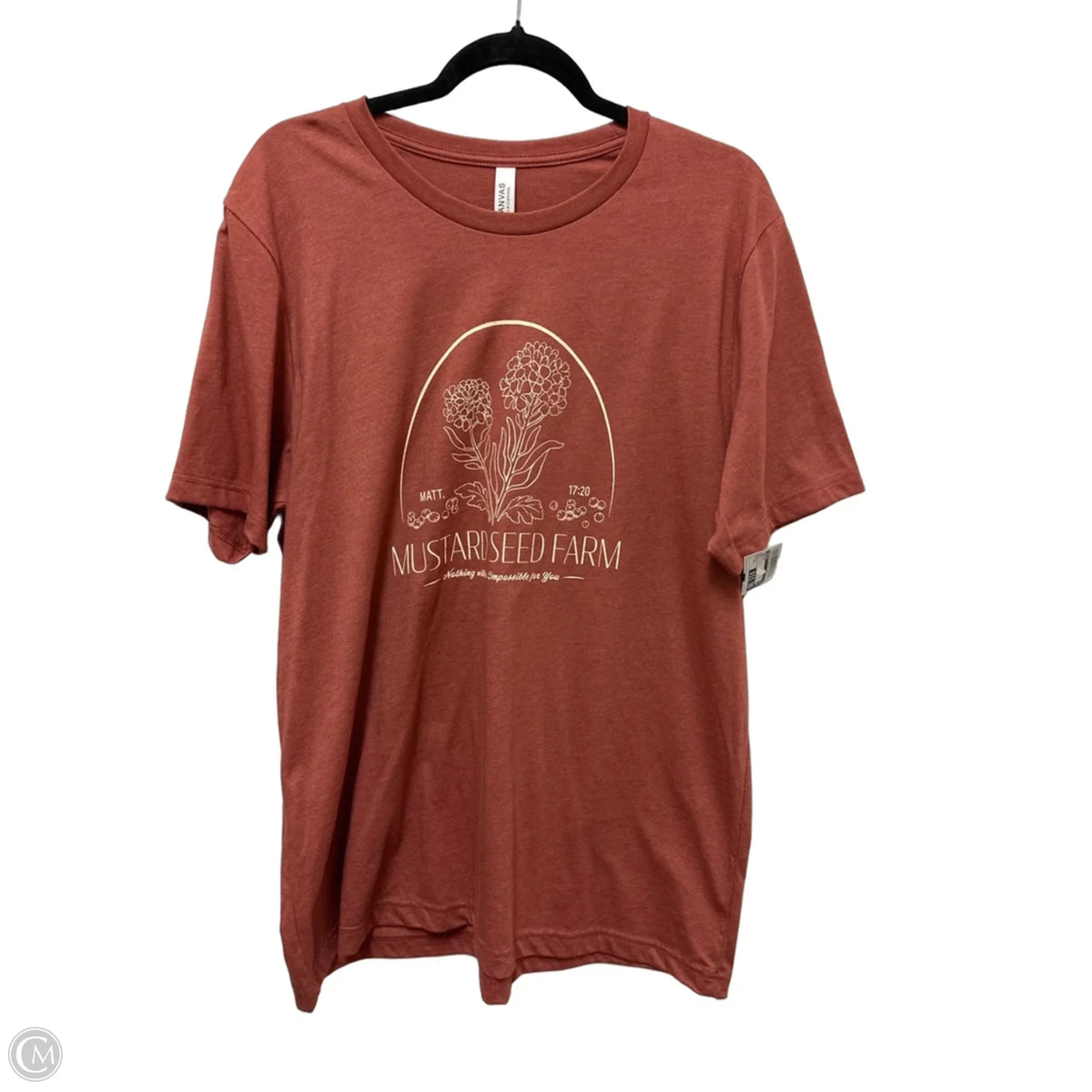Top Short Sleeve By Canvas In Red, Size: Xl