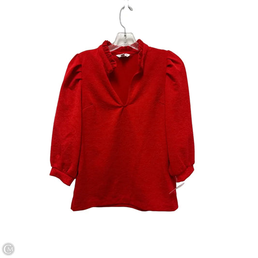 Top Long Sleeve By Crown And Ivy In Red, Size: Xs
