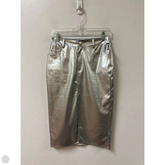 Skirt Midi By Porridge In Silver, Size: 2