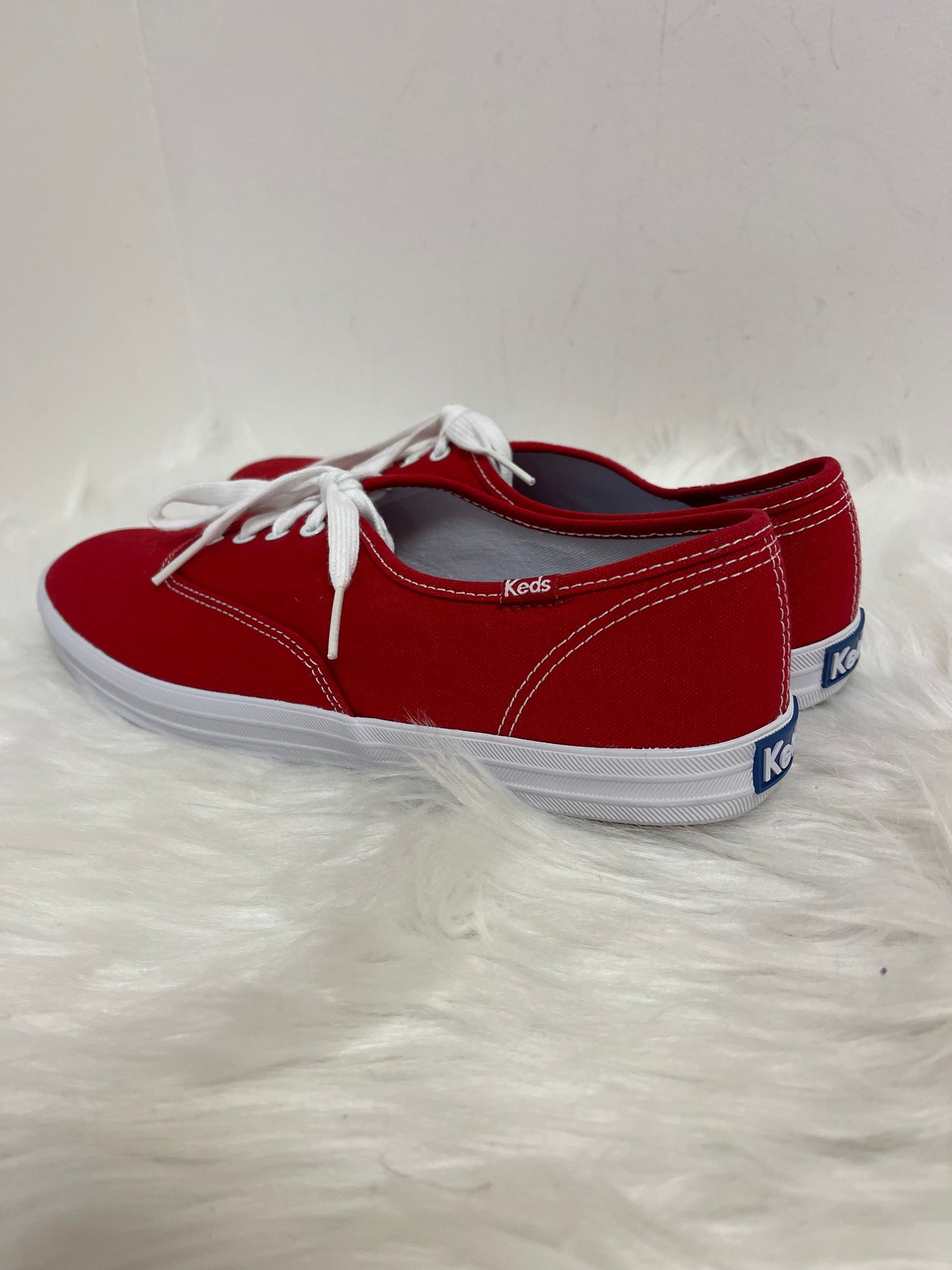 Red Shoes Sneakers Keds, Size 10