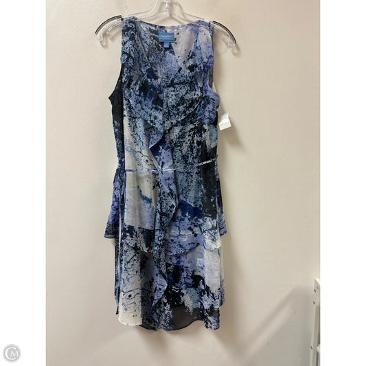 Dress Casual Midi By Simply Vera In Black & Blue, Size: M
