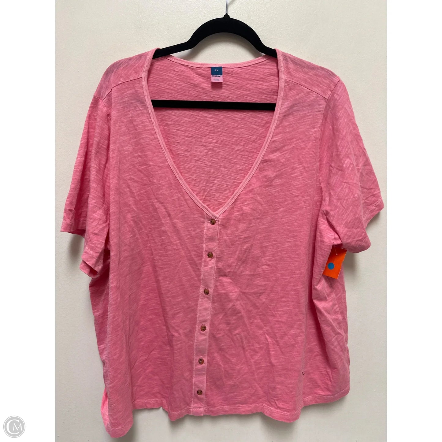 Top Short Sleeve By Old Navy In Pink, Size: 2x