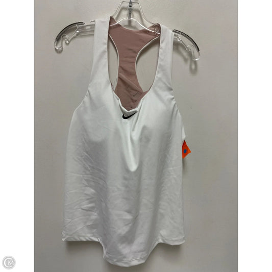 Athletic Tank Top By Nike In White, Size: 3x