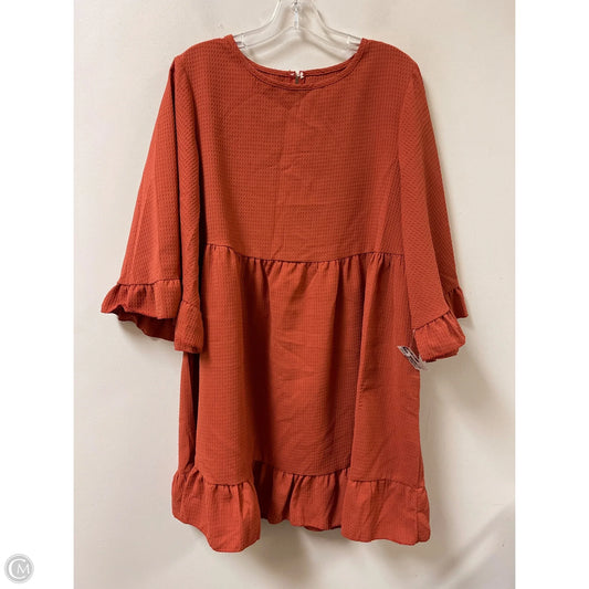 Dress Casual Short By Shein In Orange, Size: L