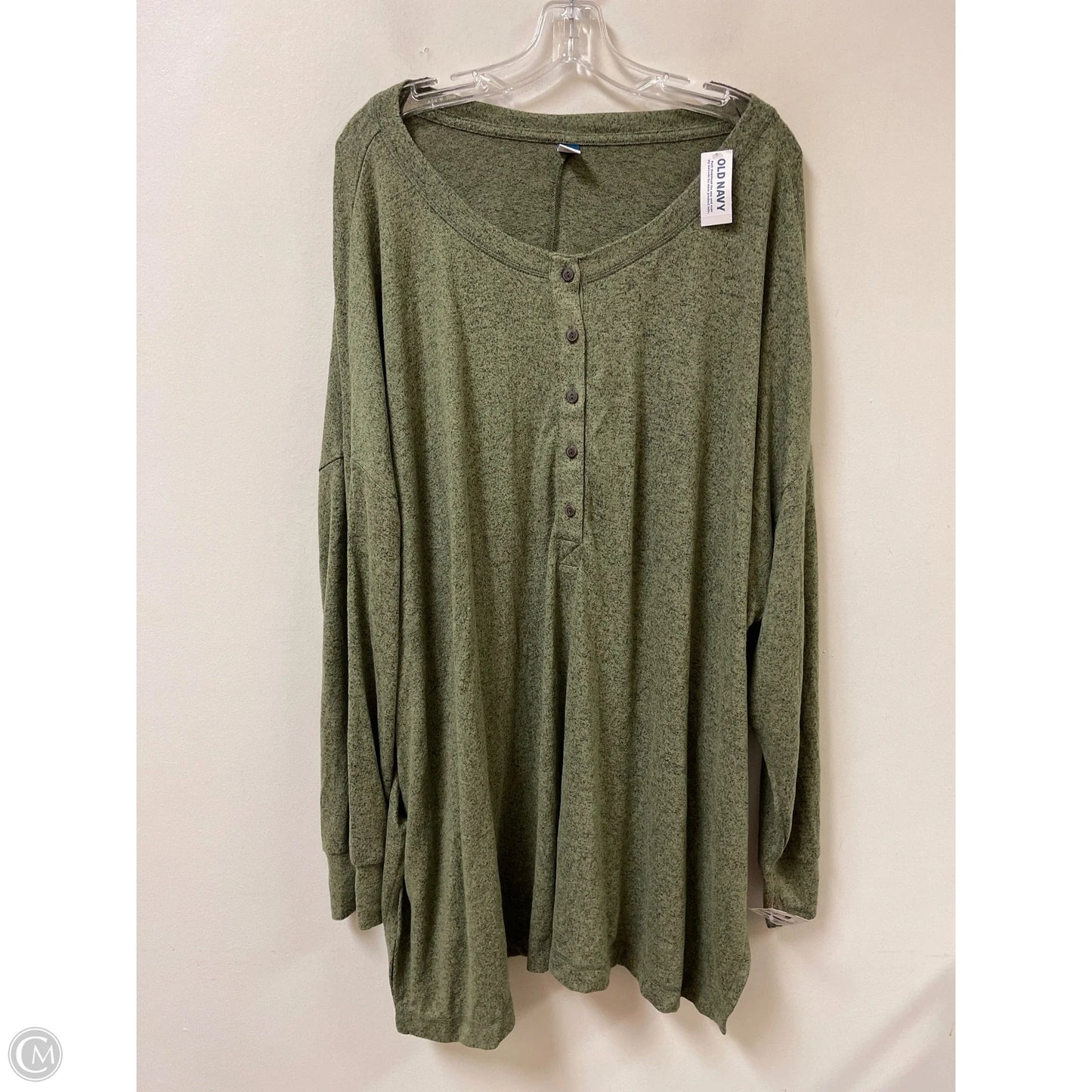 Top Long Sleeve By Old Navy In Green, Size: 4x
