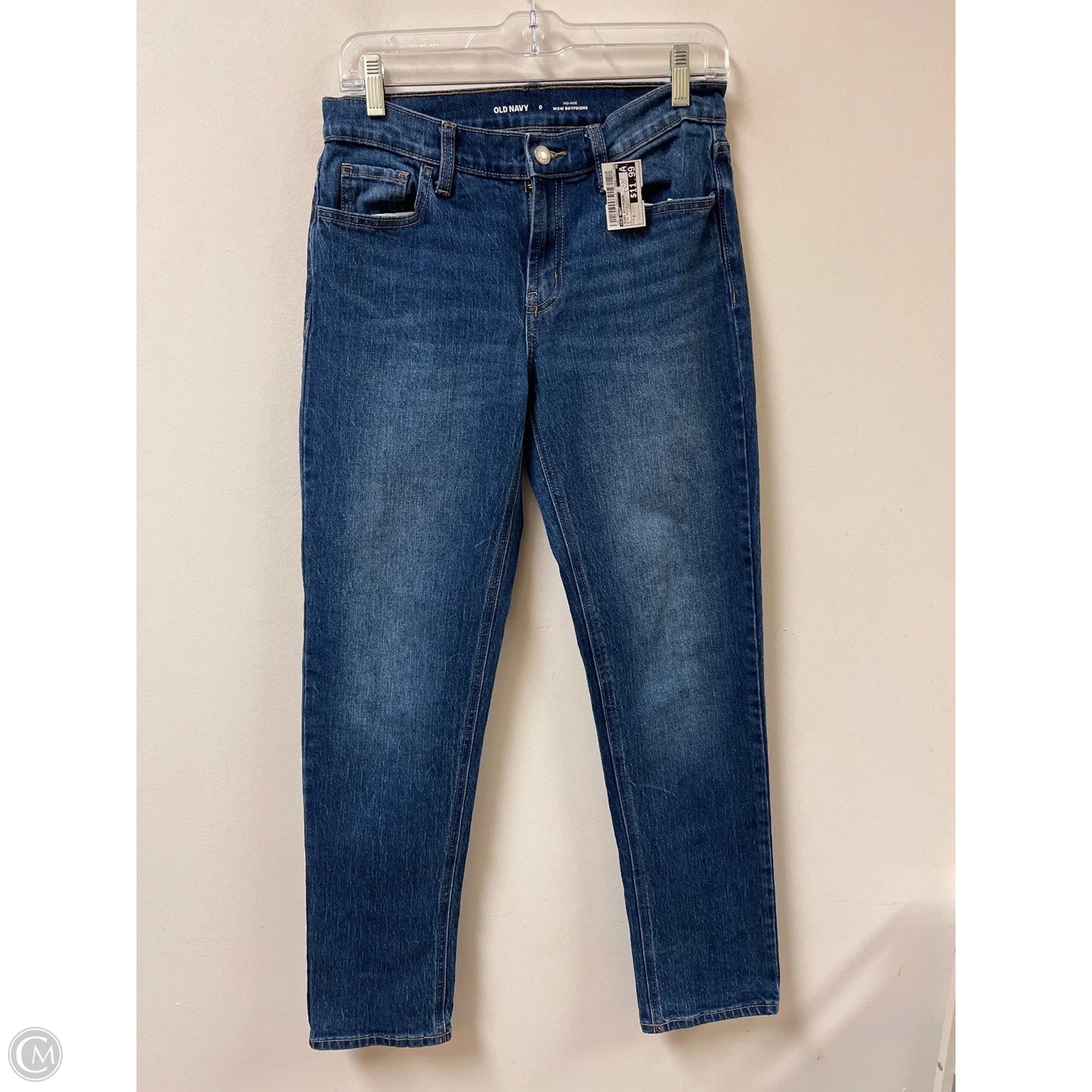 Jeans Boyfriend By Old Navy In Blue Denim, Size: 0