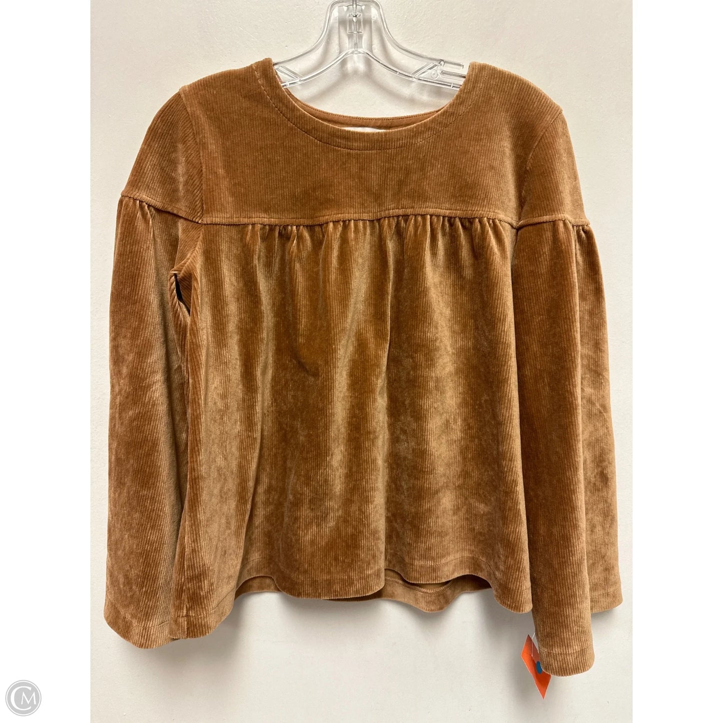 Top Long Sleeve By Madewell In Brown, Size: S