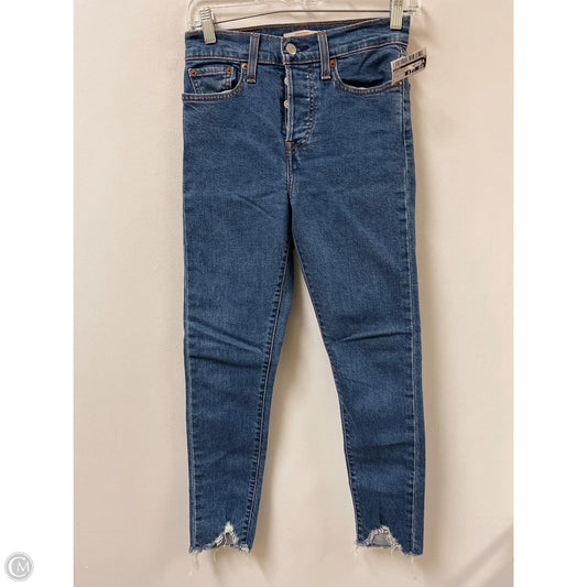 Jeans Skinny By Levis In Blue Denim, Size: 2