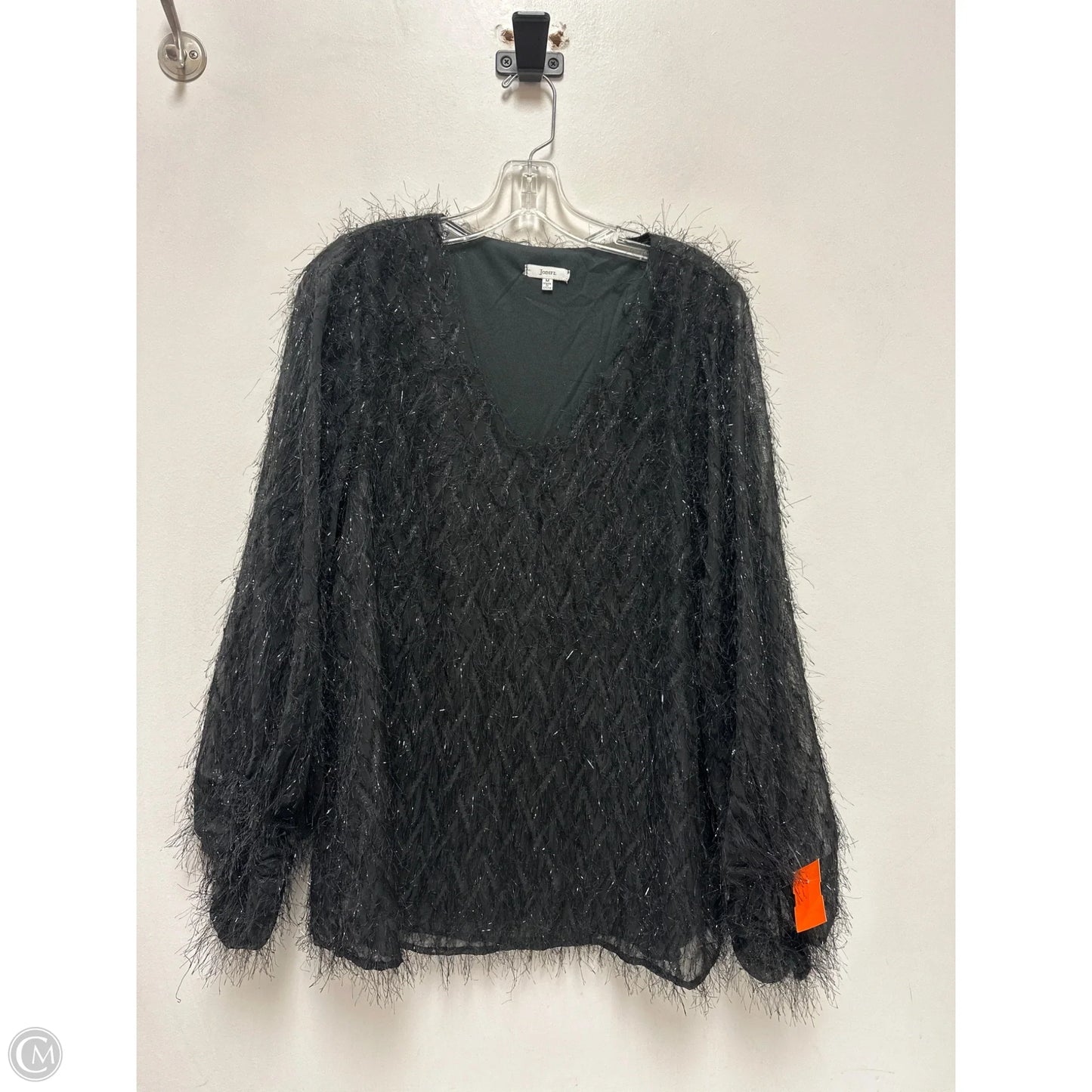 Top Long Sleeve By Jodifl In Black, Size: M