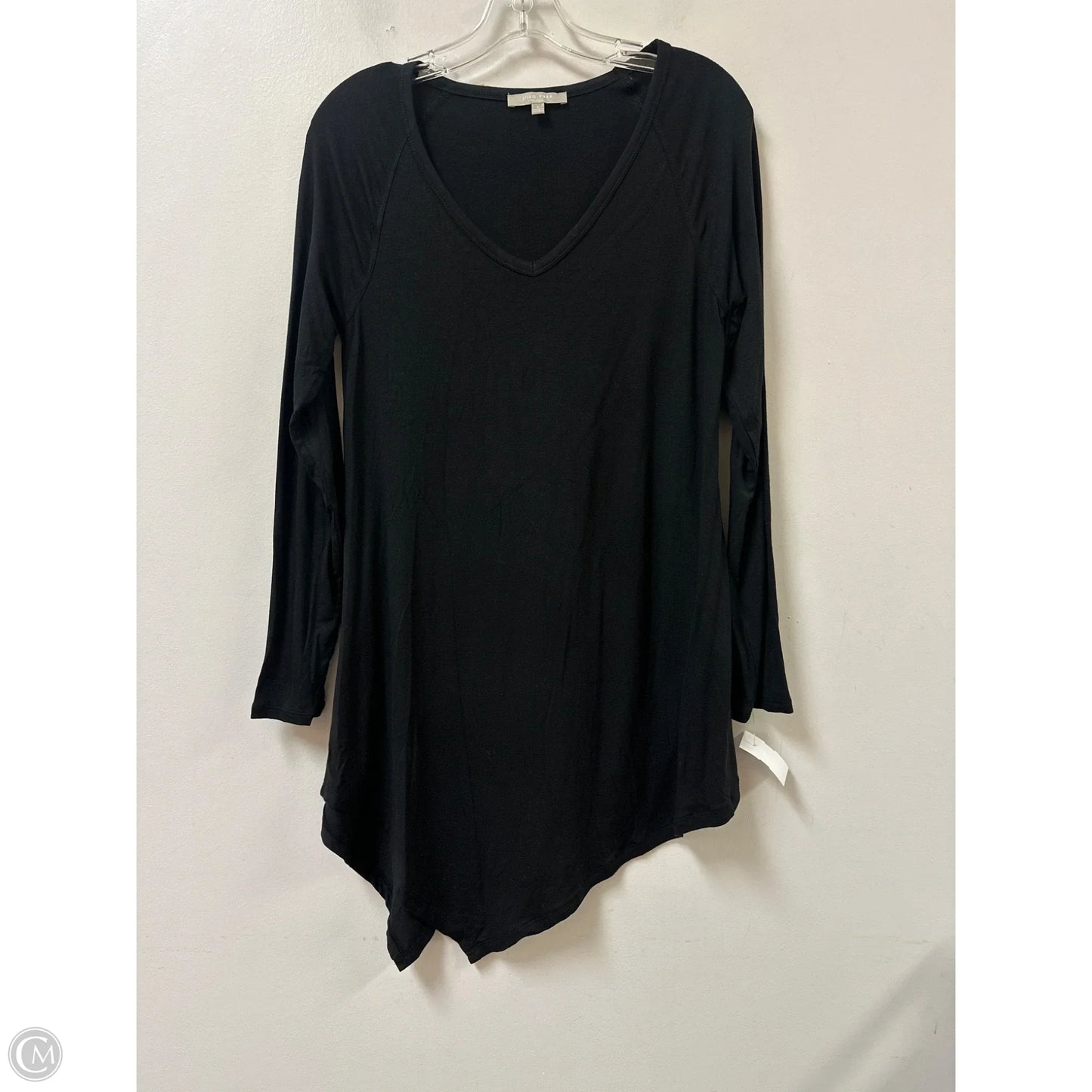 Tunic Long Sleeve By Joan Vass In Black, Size: S