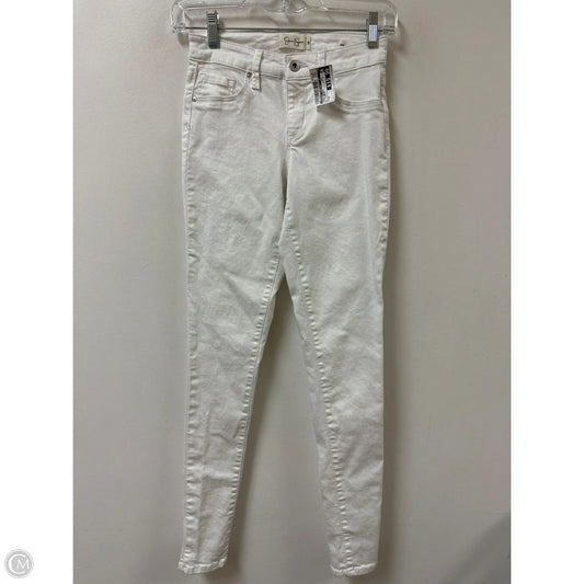Jeans Skinny By Jessica Simpson In White Denim, Size: 0