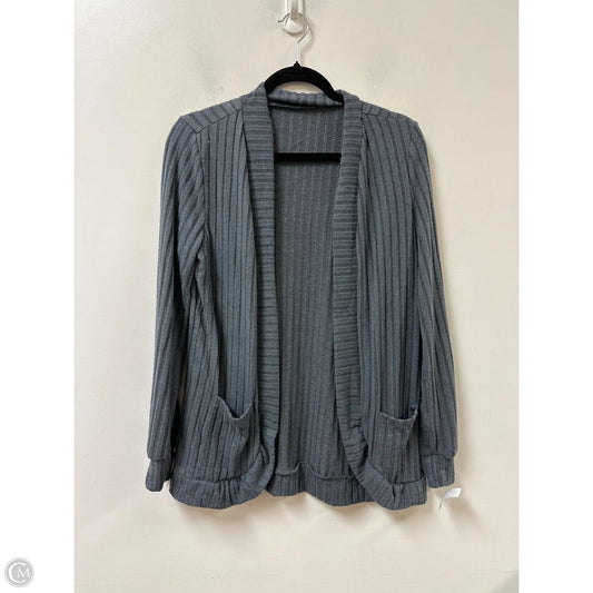 Sweater Cardigan By Clothes Mentor In Grey, Size: M
