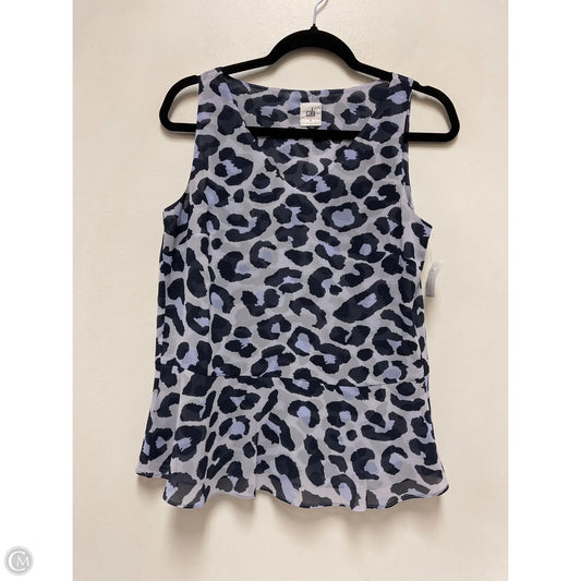 Top Sleeveless By Cabi In Animal Print, Size: S