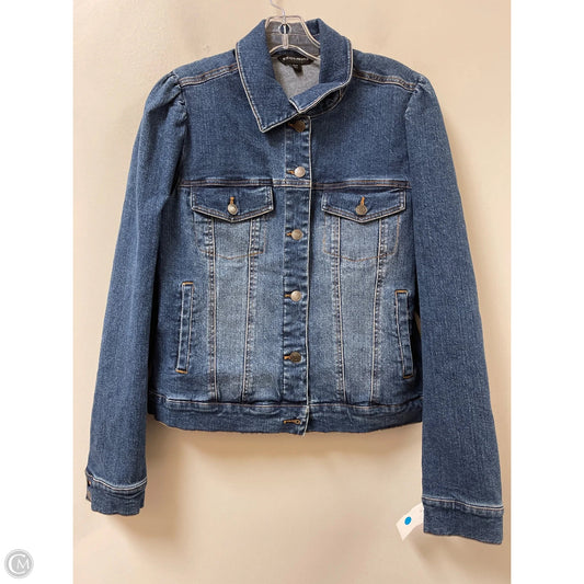 Jacket Denim By Boston Proper In Blue Denim, Size: L