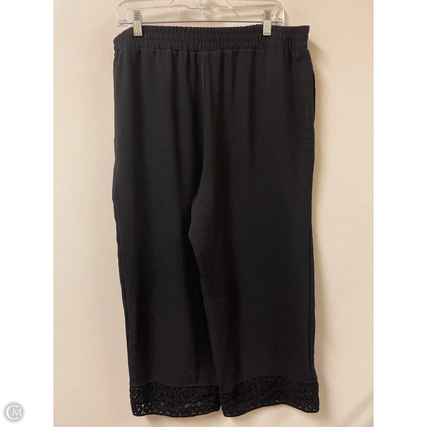 Pants Wide Leg By Rafaella In Black, Size: 16
