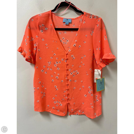 Top Short Sleeve By Cece In Pink, Size: S