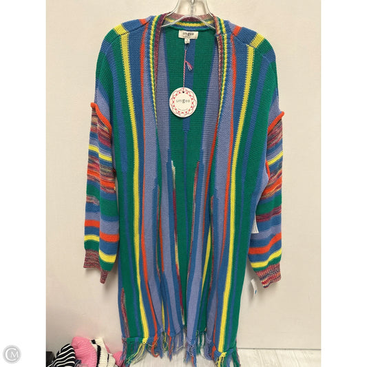 Sweater Cardigan By Umgee In Multi-colored, Size: M